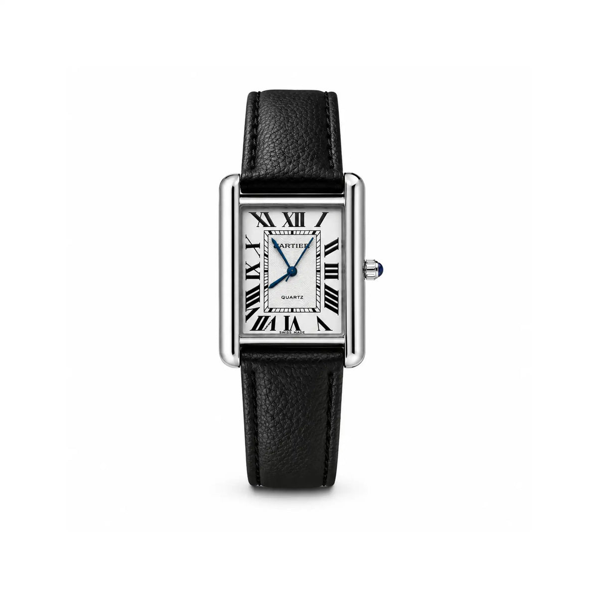 CARTIER Tank | Men's Quartz Movement with Leather Strap | EF-015