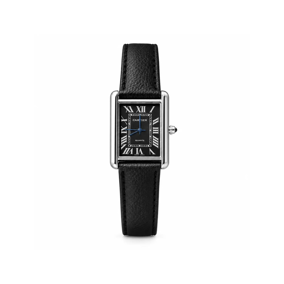 CARTIER Tank | Men's Quartz Movement with Leather Strap | EF-015