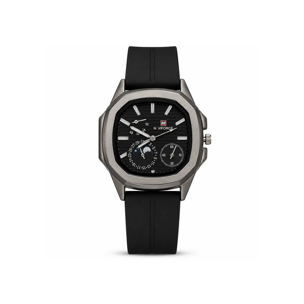 NAVIFORCE Men’s Multifunction Watch | Silicone Strap | EF-014