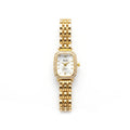 Elegant Gold Crystal Women's Quartz Watch | White Dial | EF-011